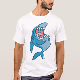 Der lachende Haifisch-Cartoon T - Shirt