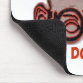 Der lachende Hundejoe-Kopf Mousepad (Ecke)