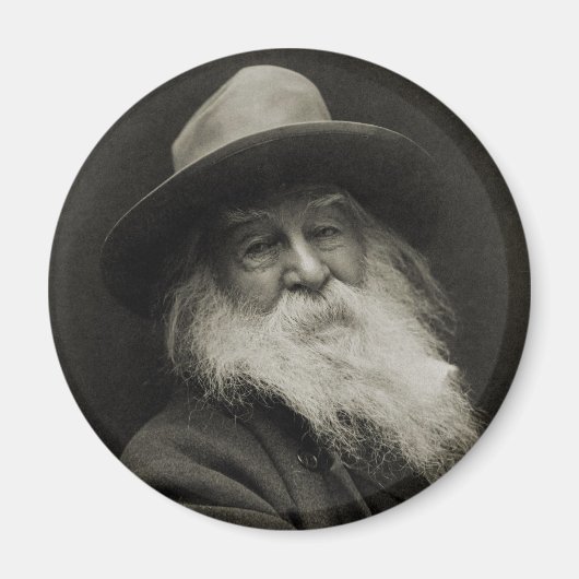 Der lachende Philosoph, Dichter Walt Whitman Magnet (Vorne)