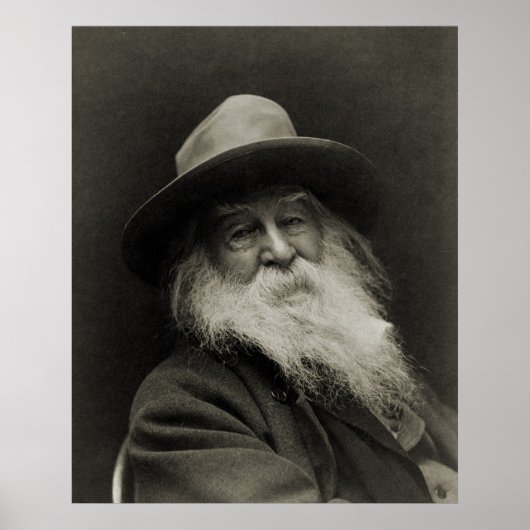 Der lachende Philosoph, Dichter Walt Whitman Poster (Vorne)