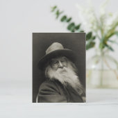 Der lachende Philosoph, Dichter Walt Whitman Postkarte (Stehend Vorderseite)