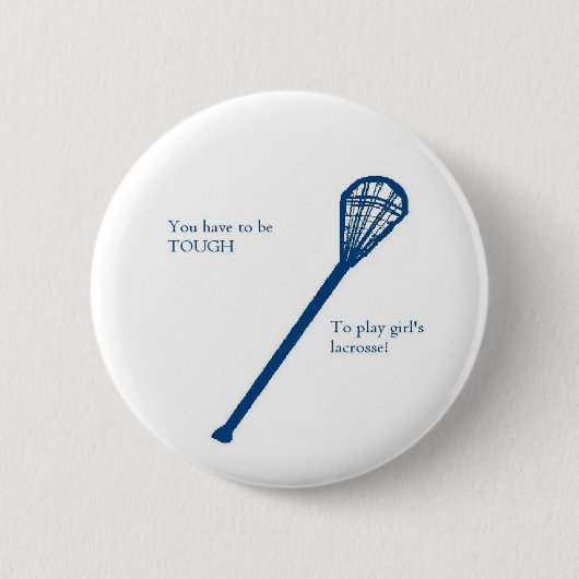 Der Lacrosse der Mädchen Button (Vorderseite)