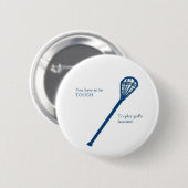 Der Lacrosse der Mädchen Button (Vorne & Hinten)