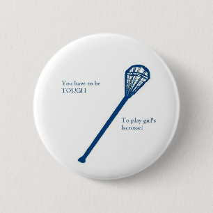 Der Lacrosse der Mädchen Button