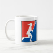 Der Lacrosse des Mädchens Kaffeetasse (Links)