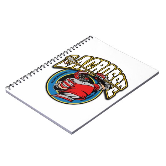 Der Lacrosse-Logo der Männer Notizblock (Linke Seite)