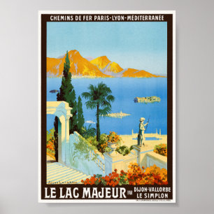 Der Lago Maggiore Frankreich Vintage Poster 1913