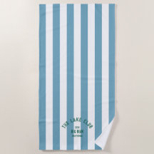 Der Lake Club Green Wappen Blue Nautical Strip