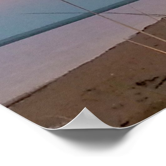 Der Lake Superior bei Sunset Poster (Ecke)