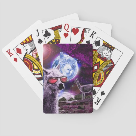 Der Lama-Mond Spielkarten (Rückseite)