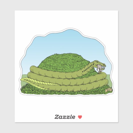 Der Lambton-Wurm Aufkleber (Blatt)