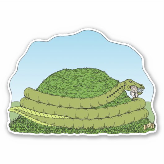 Der Lambton-Wurm Aufkleber (Vorderseite)