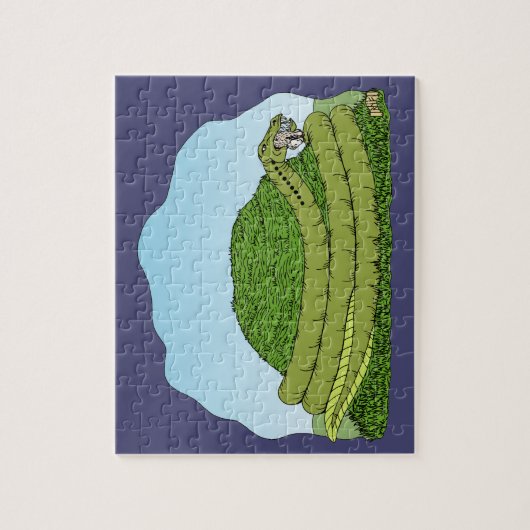 Der Lambton-Wurm Puzzle (Vertikal)