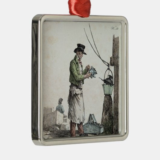 Der Lamplighter Silbernes Ornament (Rechts)