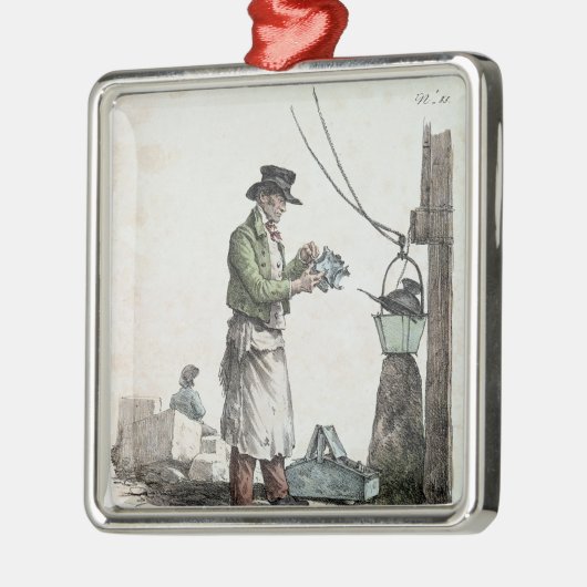 Der Lamplighter Silbernes Ornament (Links)
