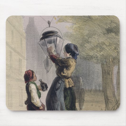 Der Lamplighter, von 'Les Femmes De Paris Mousepad (Vorne)