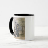 Der Lamplighter, von 'Les Femmes De Paris Tasse (Vorderseite Links)
