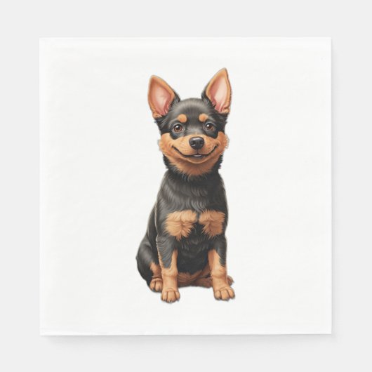 Der Lancashire Heeler Classic T - Shirt Serviette (Vorderseite)