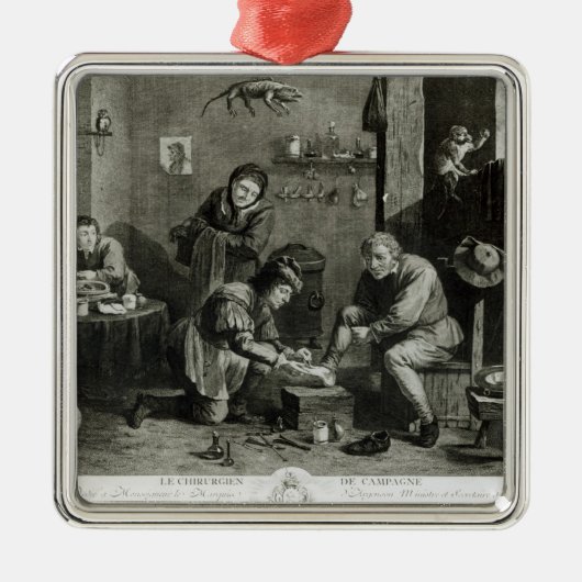 Der Land-Chirurg Silbernes Ornament (Vorne)