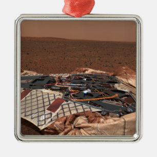 Der Landeplatz des Vagabunden Silbernes Ornament