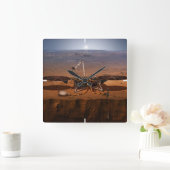 Der Lander der Erkenntnis Quadratische Wanduhr (Zuhause)