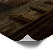 Der Landing Place von Hubert Robert Poster (Ecke)