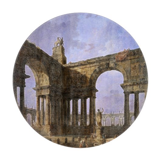 Der Landing Place von Hubert Robert Schneidebrett (Vorderseite)