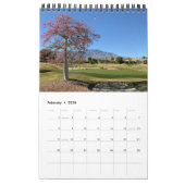 Der Landschaftliche Golfplatz mit einer Seite pro Kalender (Feb 2026)