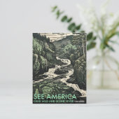 Der Landschaftliche und wilde Fluss in Tennessee Postkarte (Stehend Vorderseite)