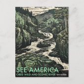 Der Landschaftliche und wilde Fluss in Tennessee Postkarte (Vorderseite)