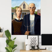 Der landwirtschaftliche Geist, Grant Wood American Poster (Heimbüro)