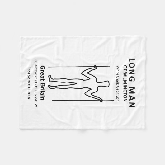 Der lange Mann von Wilmington Fleecedecke (Vorderseite (Horizontal))