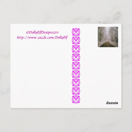 Der lange Weg Postkarte (Rückseite)