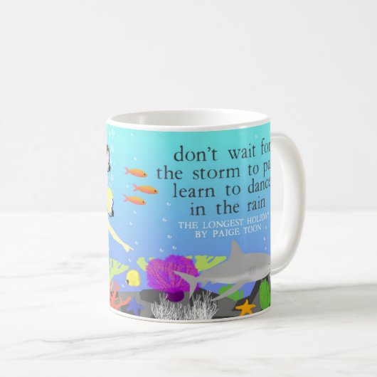 Der längste Urlaub mit dem Kind - Tauchen Kaffeetasse (VorderseiteRechts)