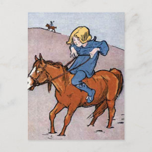 "Der längste Weg herum......." Vintage Postkarte