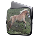 Der Laptop-Sieb des belgischen Pferdefreaks Laptopschutzhülle (Vorderseite Links)