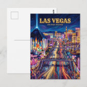 Der Las Vegas Strip Nevada Postkarte (Vorne/Hinten)