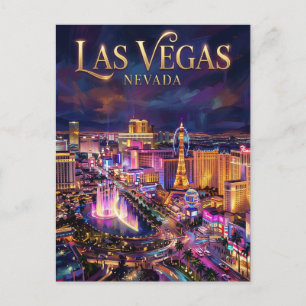 Der Las Vegas Strip USA Postkarte
