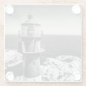 Der Laternen-Raum eines Leuchtturmes | Bømlo Glasuntersetzer (Rückseite)