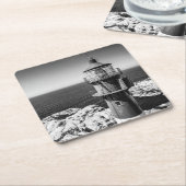 Der Laternen-Raum eines Leuchtturmes | Bømlo Rechteckiger Pappuntersetzer (angewinkelt)