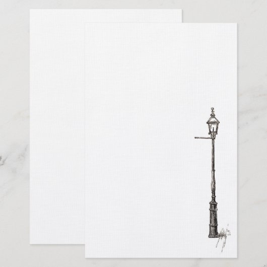 Der Laternenpfahl Briefpapier (Vorne/Hinten)
