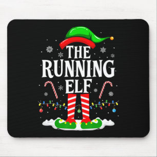 Der laufende Elf Xmas Laufender Lustiger Läufer We Mousepad