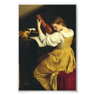 Der Lautenspieler von Orazio Gentileschi Kunst Fotodruck