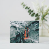 Der Lavafury der Natur Postkarte (Stehend Vorderseite)