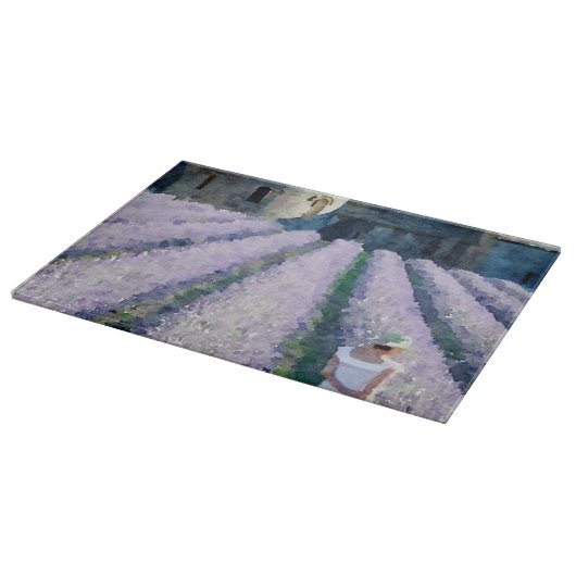 Der Lavendel-Bauernhof Schneidebrett (Ecke)