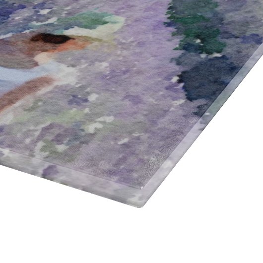 Der Lavendel-Bauernhof Schneidebrett (Ecke)