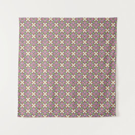 Der Lavendel-Schatz | Vintage-Floral-Medaillon Wandteppich