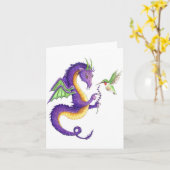 Der Lavenderdrache Karte (Gelbe Blume)