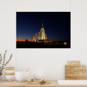 Der LDS-Tempel in Rexburg Poster (Küche)