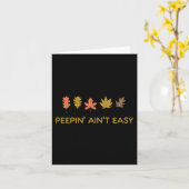 Der leaf Peeping Peepin' Ain'Not Easy Leafer Herbs Karte (Gelbe Blume)